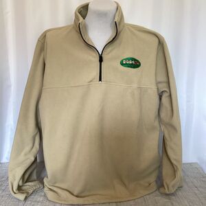 Randall Made Knives Patch Fleece Pullover Jacket XXL Beige Tan 3/4 Zip